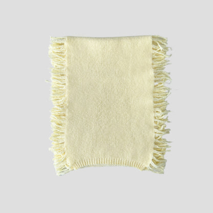 Solid Color Knitted Fringe Scarf for Men and Women