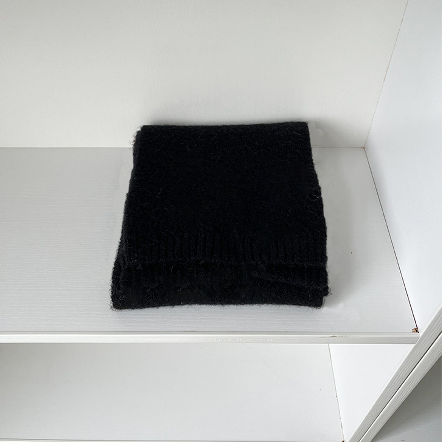Cozy Wool Blend Knitted Scarf for Men and Women