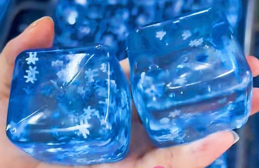 Sensory Snowflake Ice Cube Squishy TPR Stress Toy