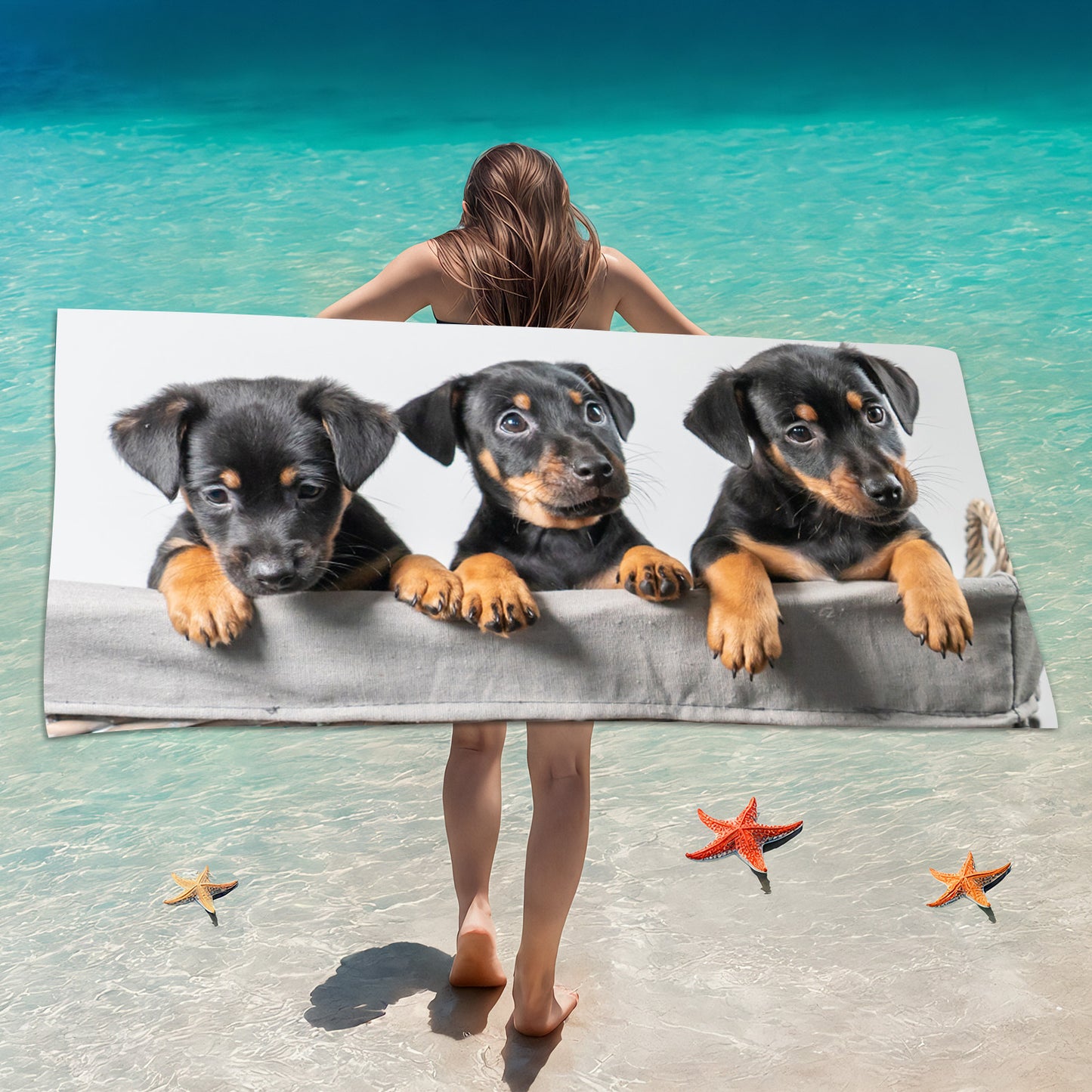 Customized Microfiber Beach Towel with Digital Print