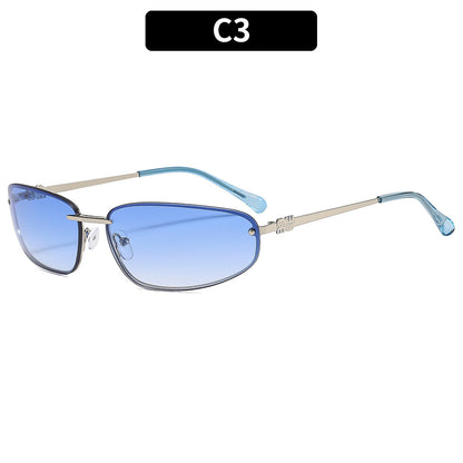 Trendy Y2K Retro Sunglasses with Metal Frame