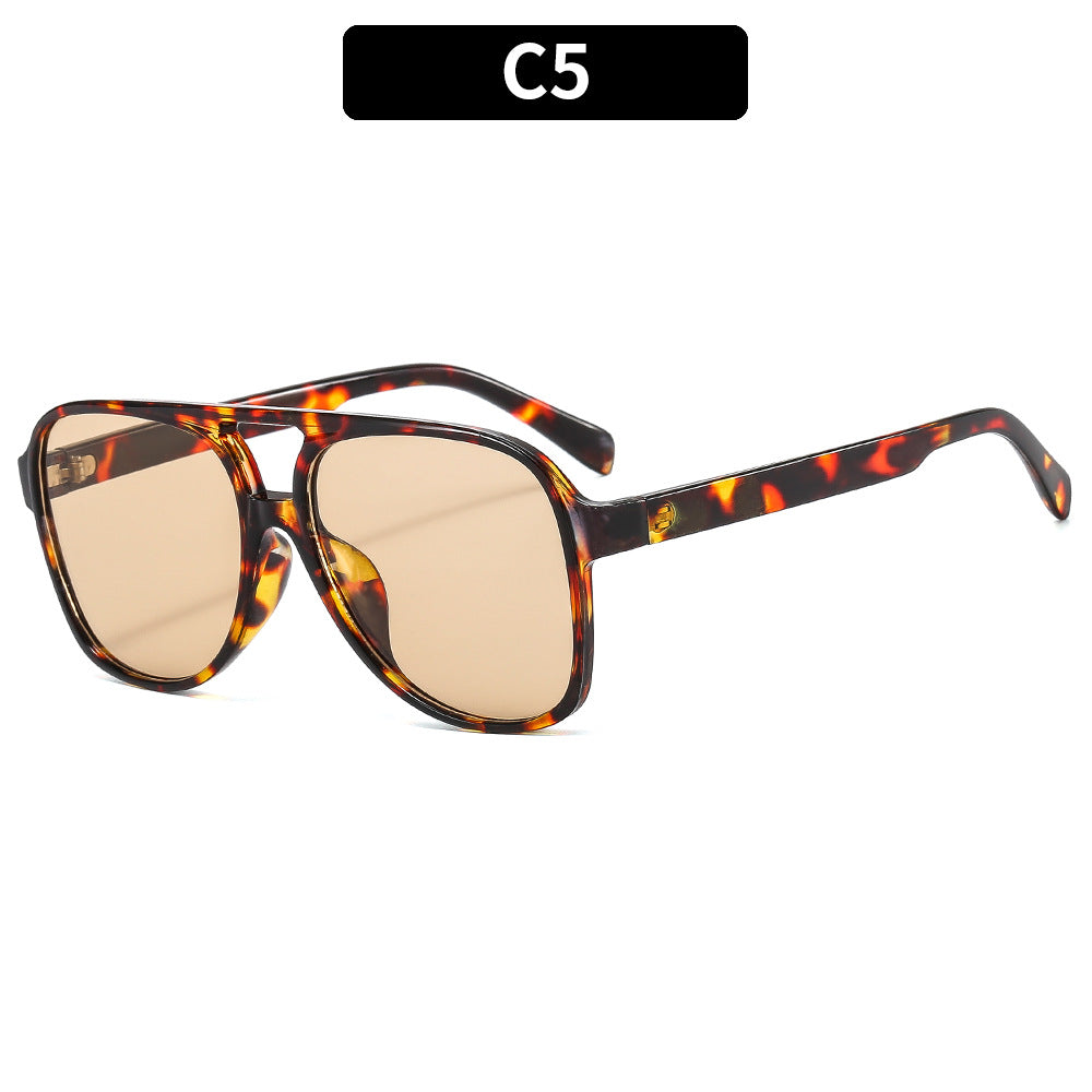 Trendy Retro Square Sunglasses Casual UV400 Protection