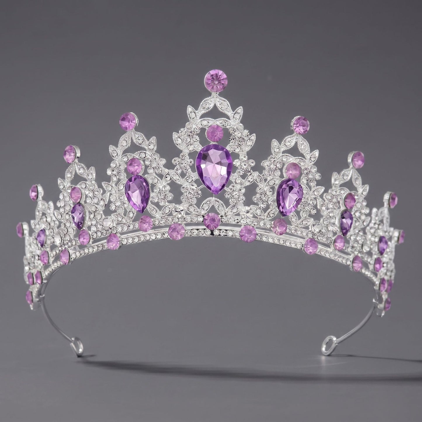 Luxury Rhinestone Princess Crown Headpiece for Birthdays and Weddings