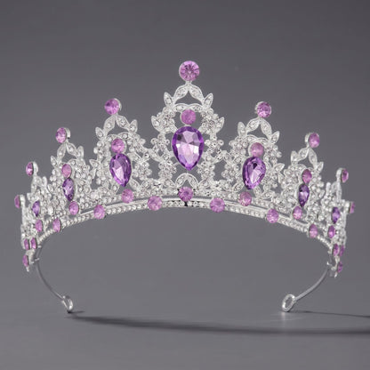 Luxury Rhinestone Princess Crown Headpiece for Birthdays and Weddings