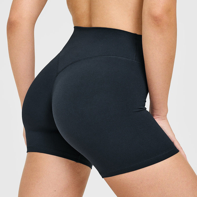 High-Waisted Peach Butt Lift Yoga Shorts for Women