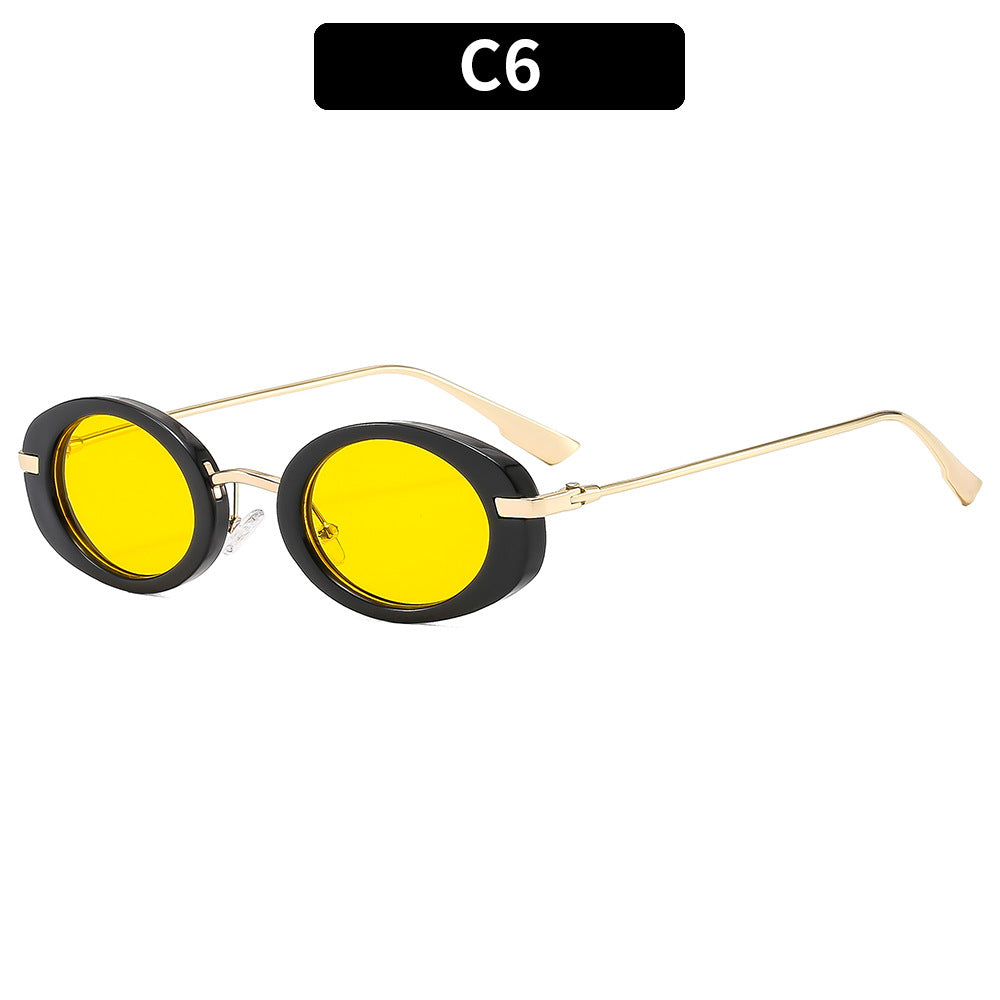 Oval Retro Sunglasses Trendy Women’s UV400 Unisex Eyewear