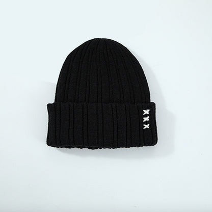 Trendy Solid Color Knitted Beanie for Men and Women