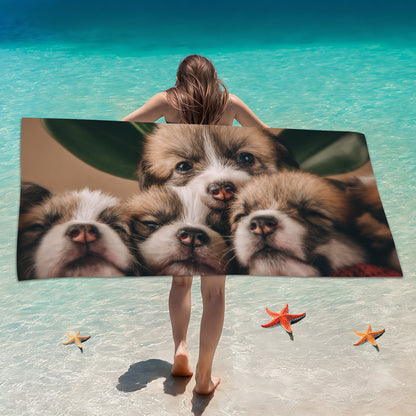 Customized Microfiber Beach Towel with Digital Print