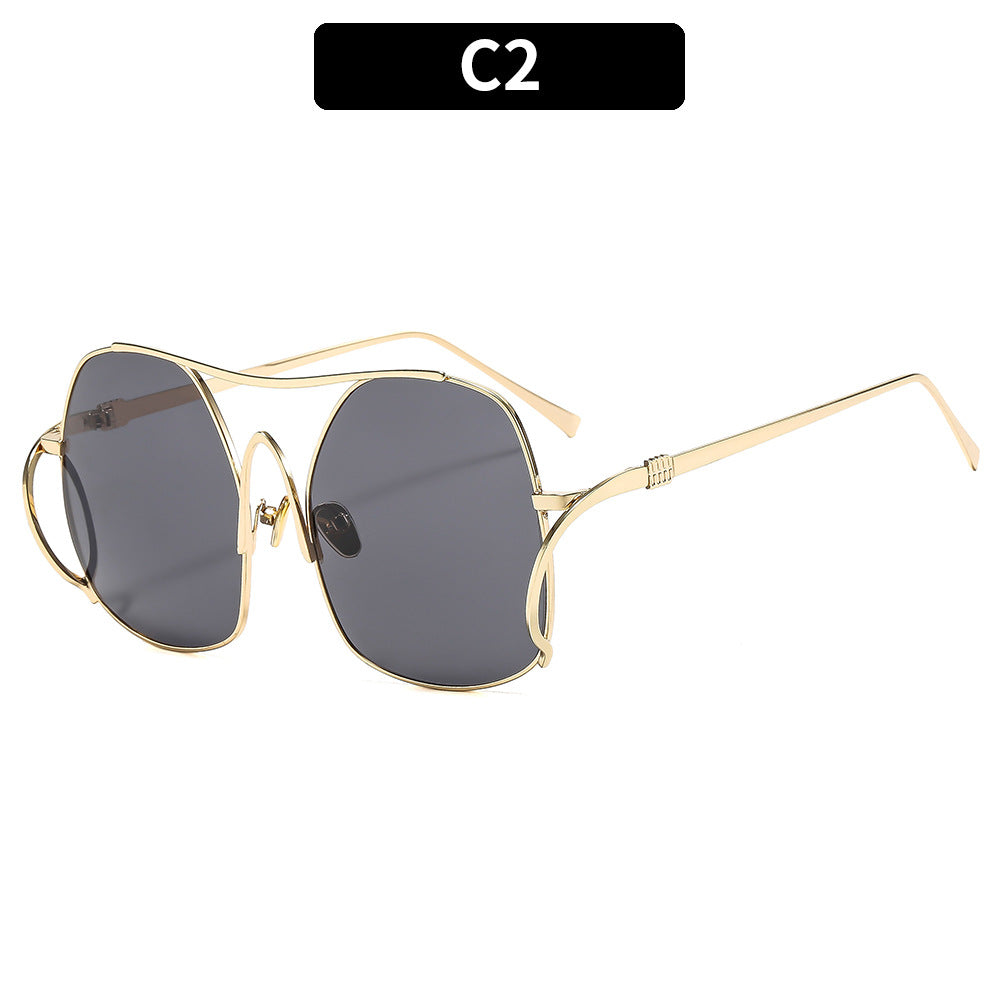 Trendy Fashion Metal Frame Sunglasses for Men and Women