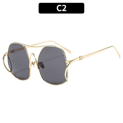 Trendy Fashion Metal Frame Sunglasses for Men and Women