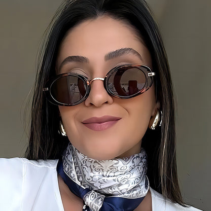 Oval Retro Sunglasses Trendy Women’s UV400 Unisex Eyewear