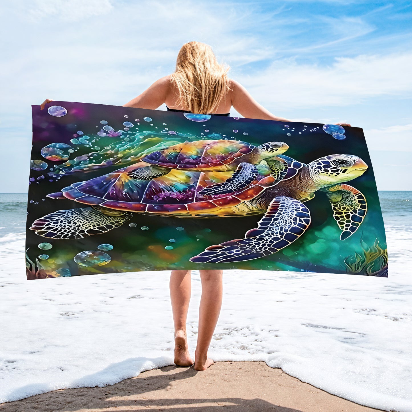Custom Printed Beach Towel Microfiber Quick-Dry Towel