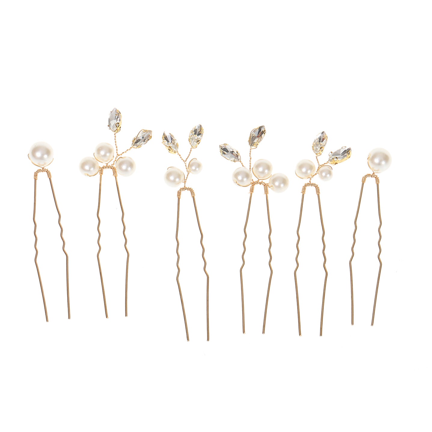 Pearl U Shaped Hair Pins Set Bridal Wedding Hair Accessory