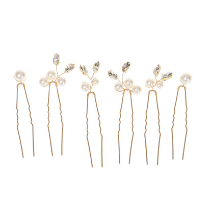Pearl U Shaped Hair Pins Set Bridal Wedding Hair Accessory