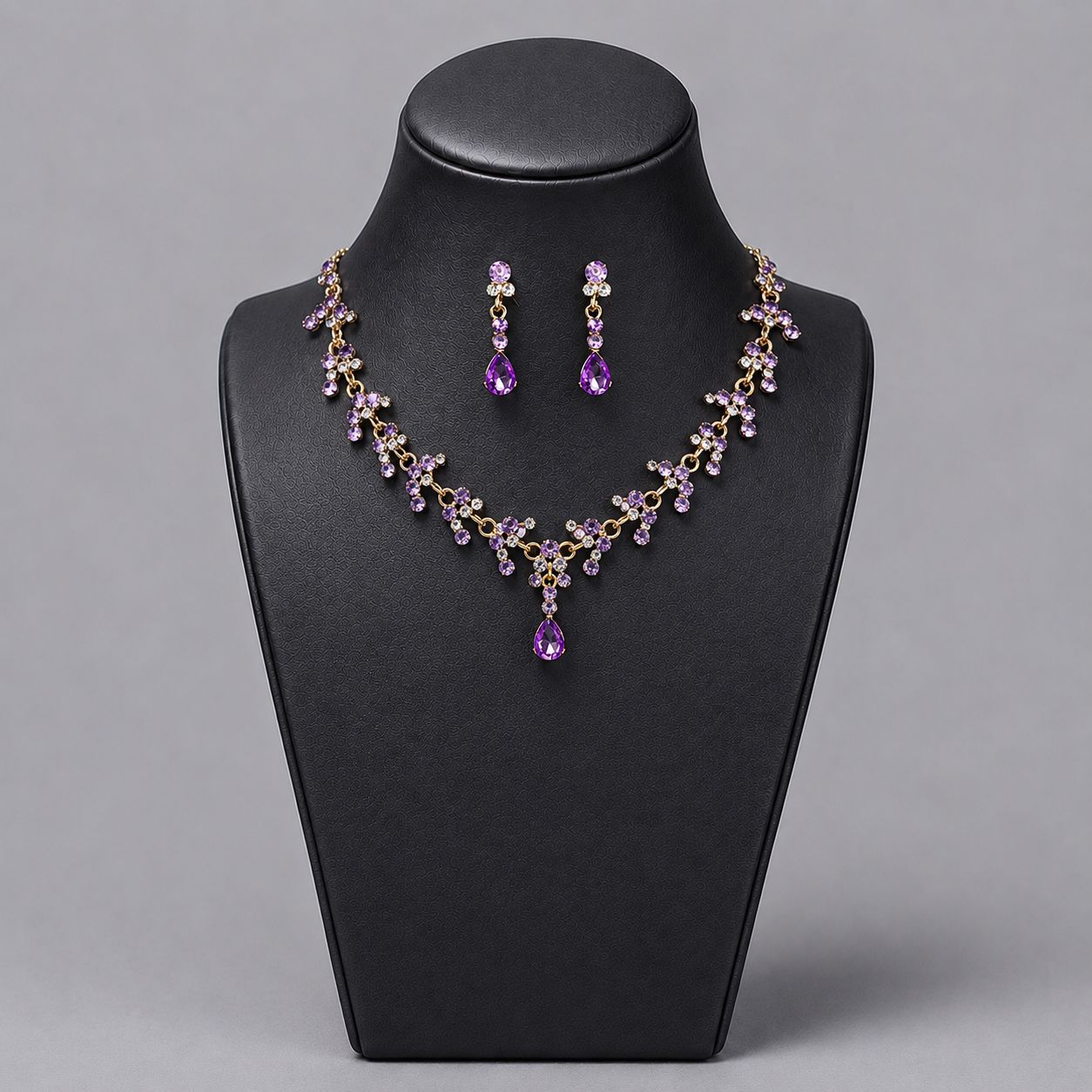Luxury Bridal Jewelry Set with Pearl and Rhinestone for Weddings and Parties