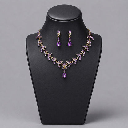 Luxury Bridal Jewelry Set with Pearl and Rhinestone for Weddings and Parties