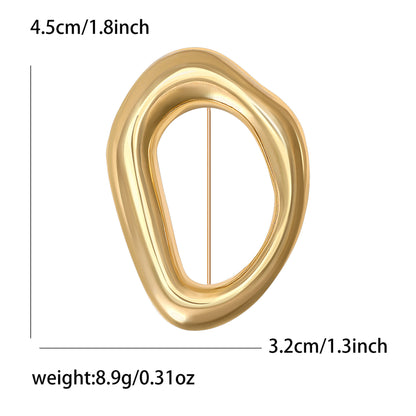Trendy Geometric Alloy Brooch Pin Jewelry Accessories