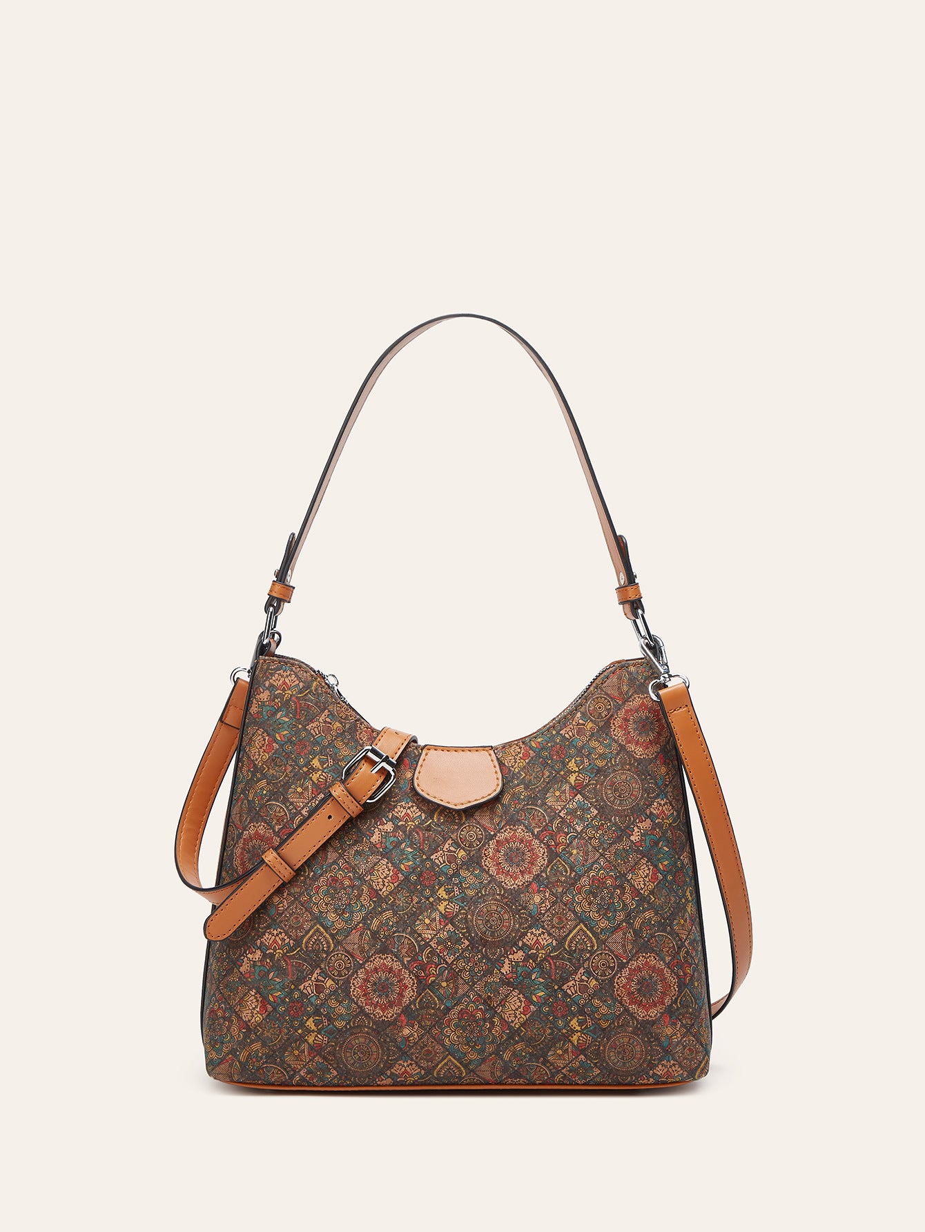 Vintage Ethnic Style Cork Shoulder Bag