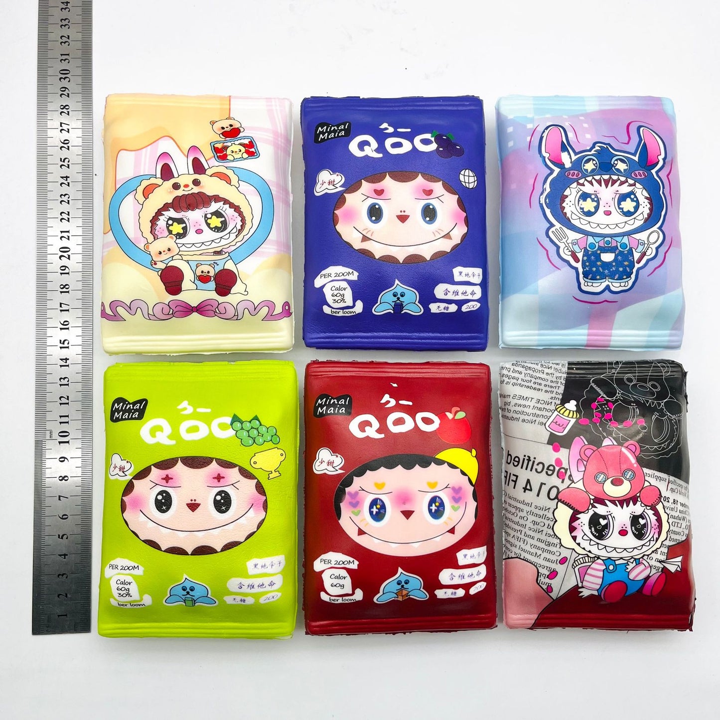 Labubu Sensory Squishy Plush PU Slow Rebound