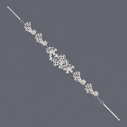 Elegant Floral Hairband with Rhinestones for Any Occasion