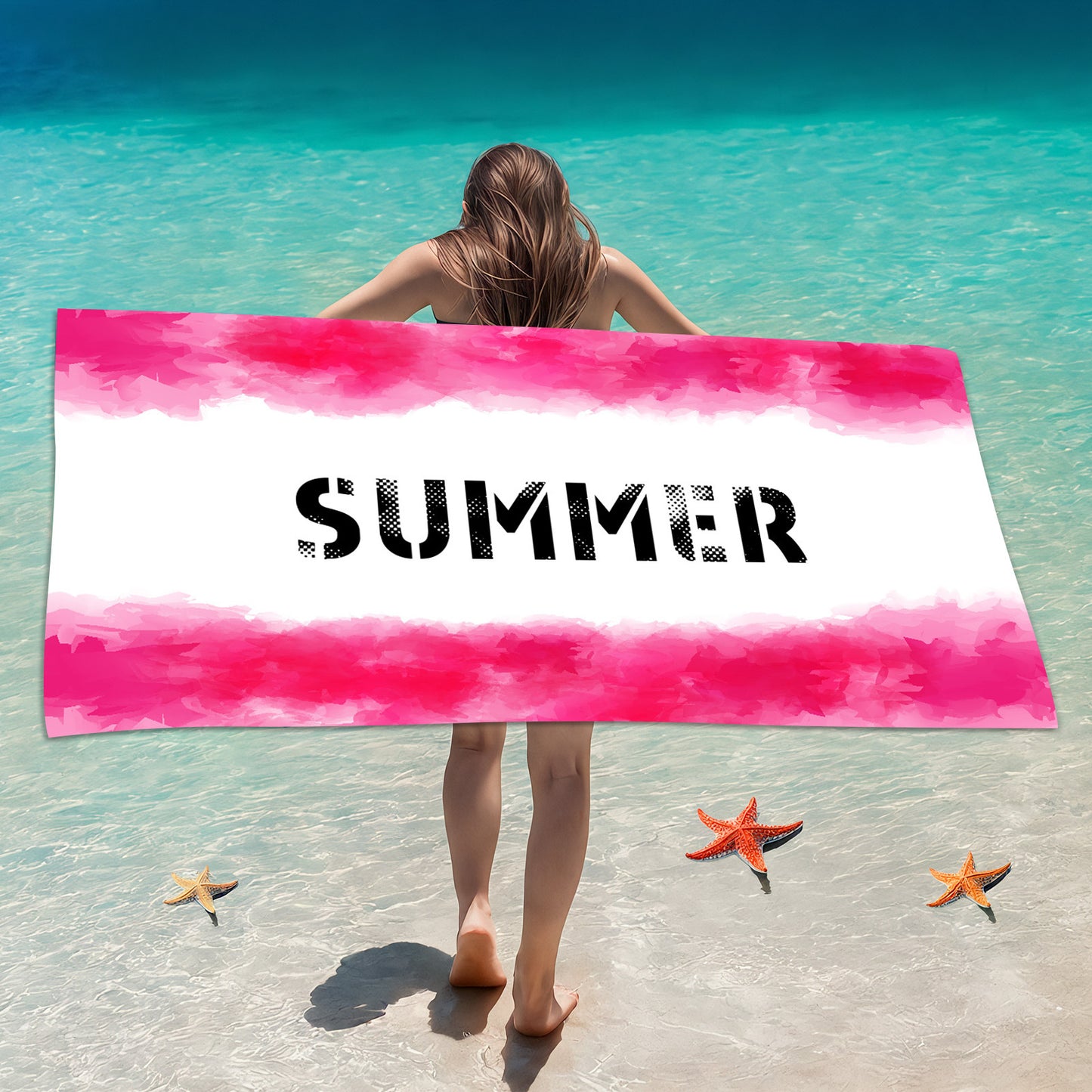 Printed Quick-Dry Microfiber Beach & Bath Towel