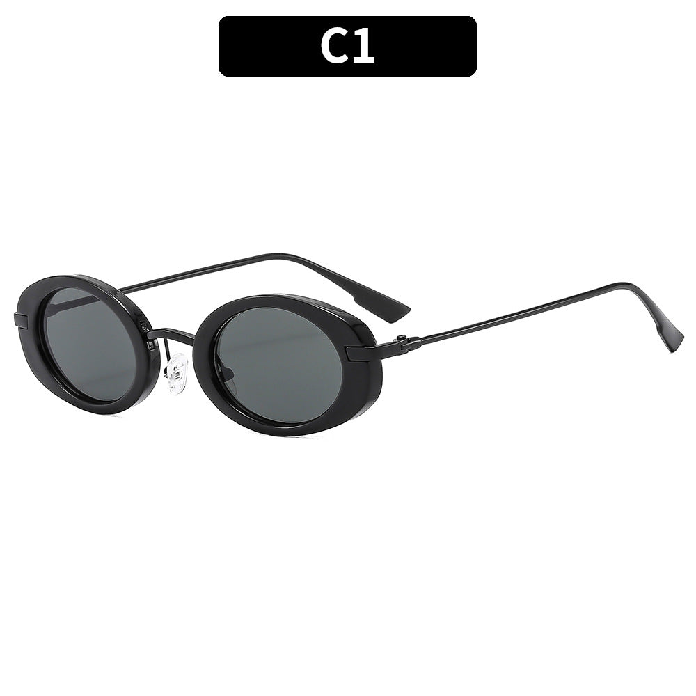 Oval Retro Sunglasses Trendy Women’s UV400 Unisex Eyewear