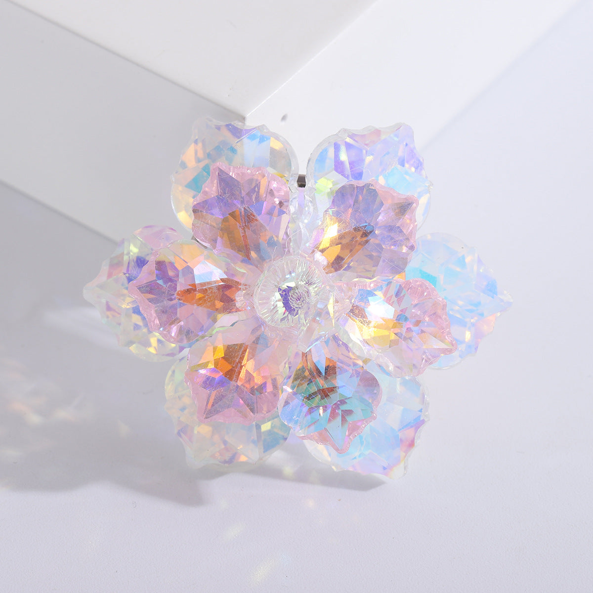 Luxury Crystal Flower Brooches Stylish Women's Floral Pins
