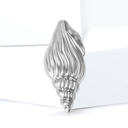 Stylish Sea Shell Brooch Unique High-End Fashion Pin