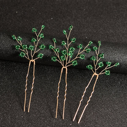 U Shaped Pearl Hair Pins Handmade Wedding Party Accessories