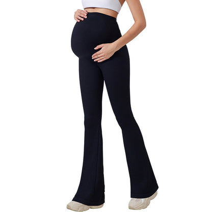 High-Waisted Maternity Yoga Pants with Supportive Design