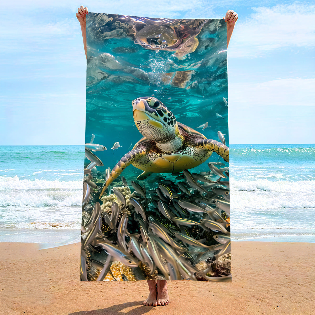 Custom Printed Beach Towel Microfiber Quick-Dry Towel