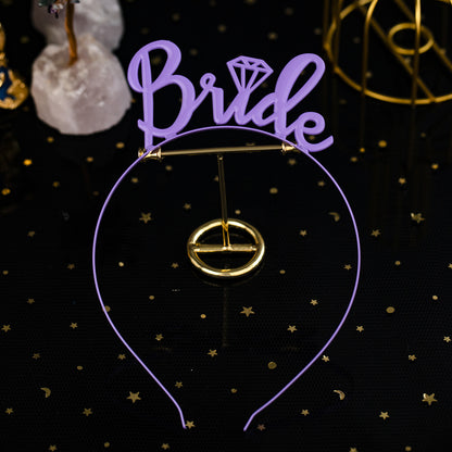 Bridal Veil Hair Accessories Crown Headpiece for Weddings and Photoshoots