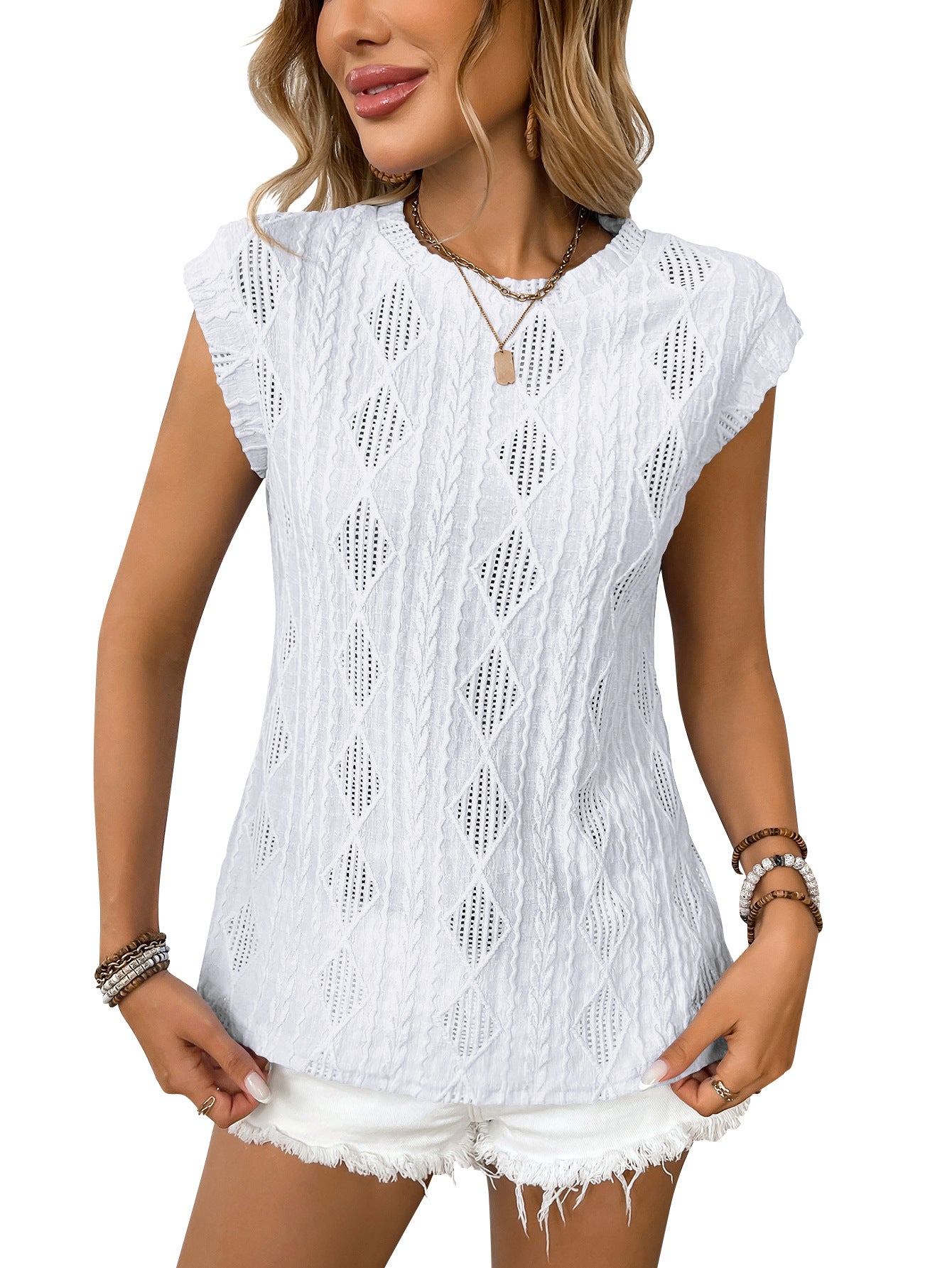 Casual Geometric Print Loose Fit T-Shirt