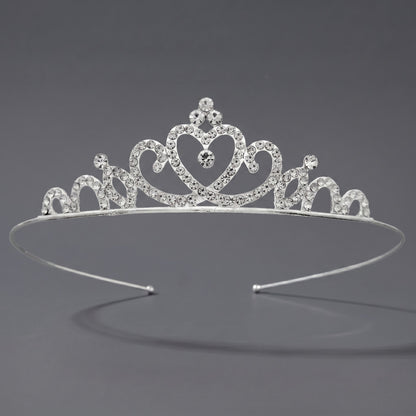 Luxury Rhinestone Princess Crown Headpiece for Birthdays and Weddings