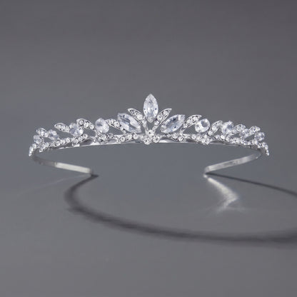 Luxury Rhinestone Princess Crown Headpiece for Birthdays and Weddings