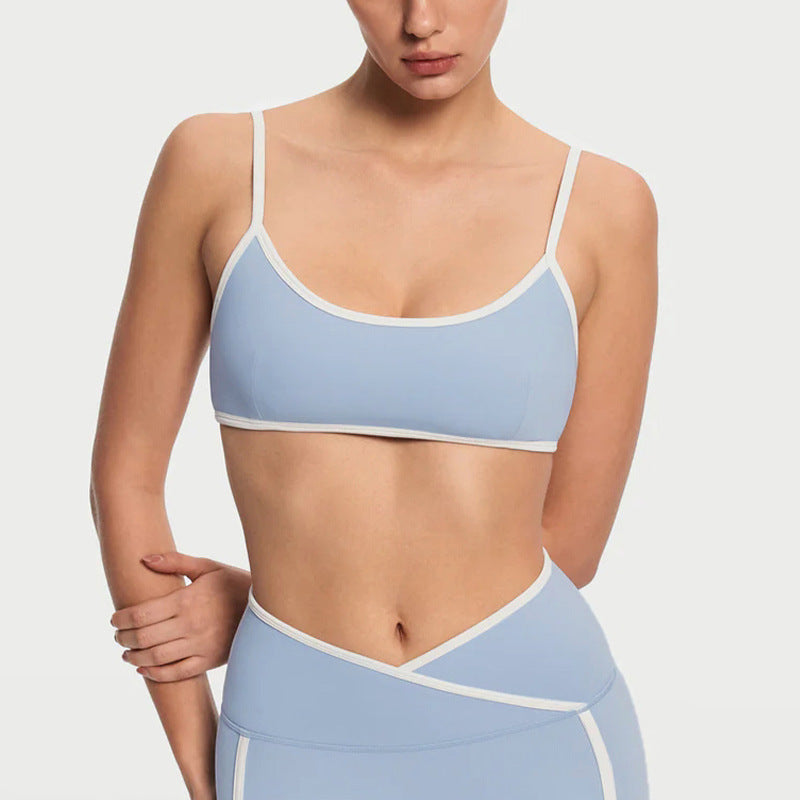 High-Waisted Color-Block Leggings Set for Women