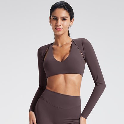 Lightweight Long Sleeve Yoga Shrug for Women