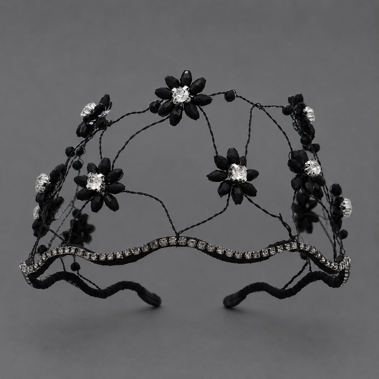 Handcrafted Crystal Beaded Headband Elegant Hair Accessory