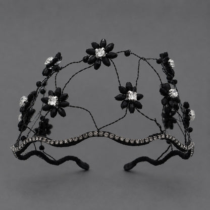 Handcrafted Crystal Beaded Headband Elegant Hair Accessory