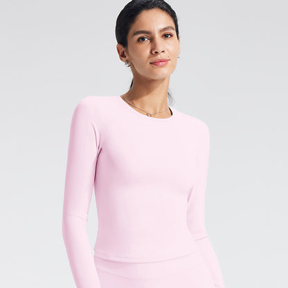 Women's Slim-Fit Quick-Dry Long Sleeve Yoga T-Shirt
