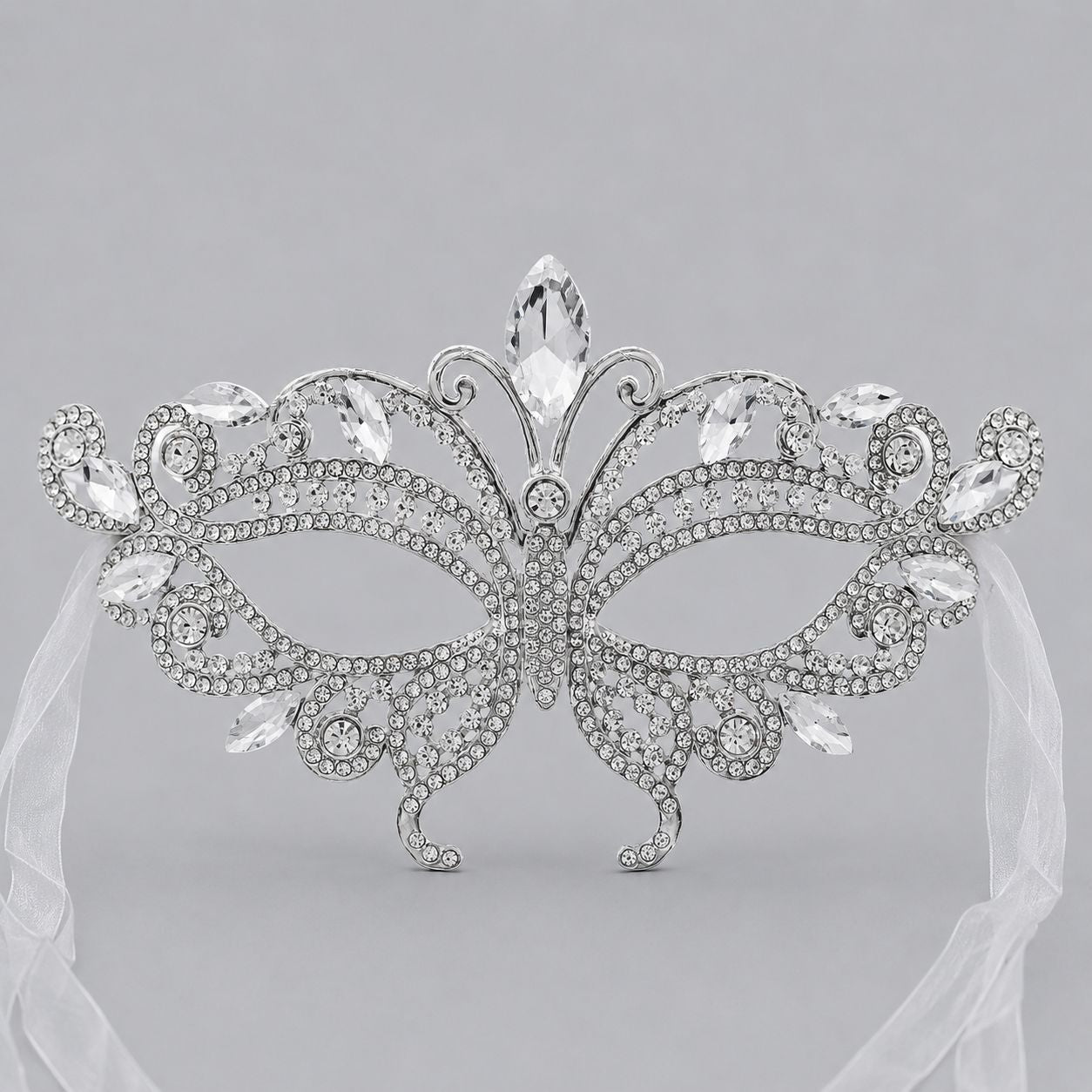 Luxury Rhinestone Half Face Masks for Parties and Events