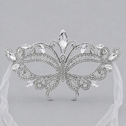 Luxury Rhinestone Half Face Masks for Parties and Events