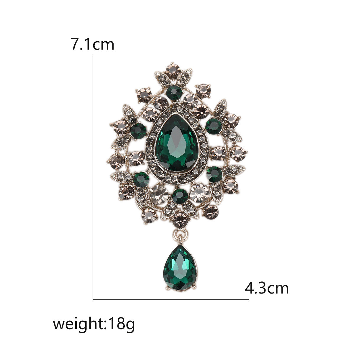 Creative Glass Brooch Fashion Accessory