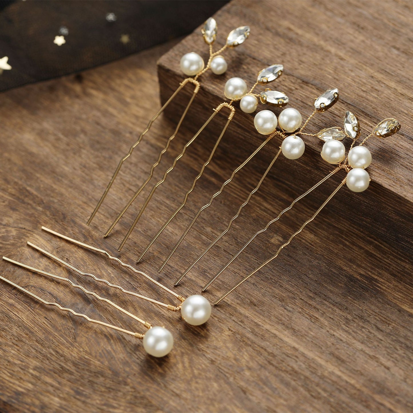 Pearl U Shaped Hair Pins Set Bridal Wedding Hair Accessory