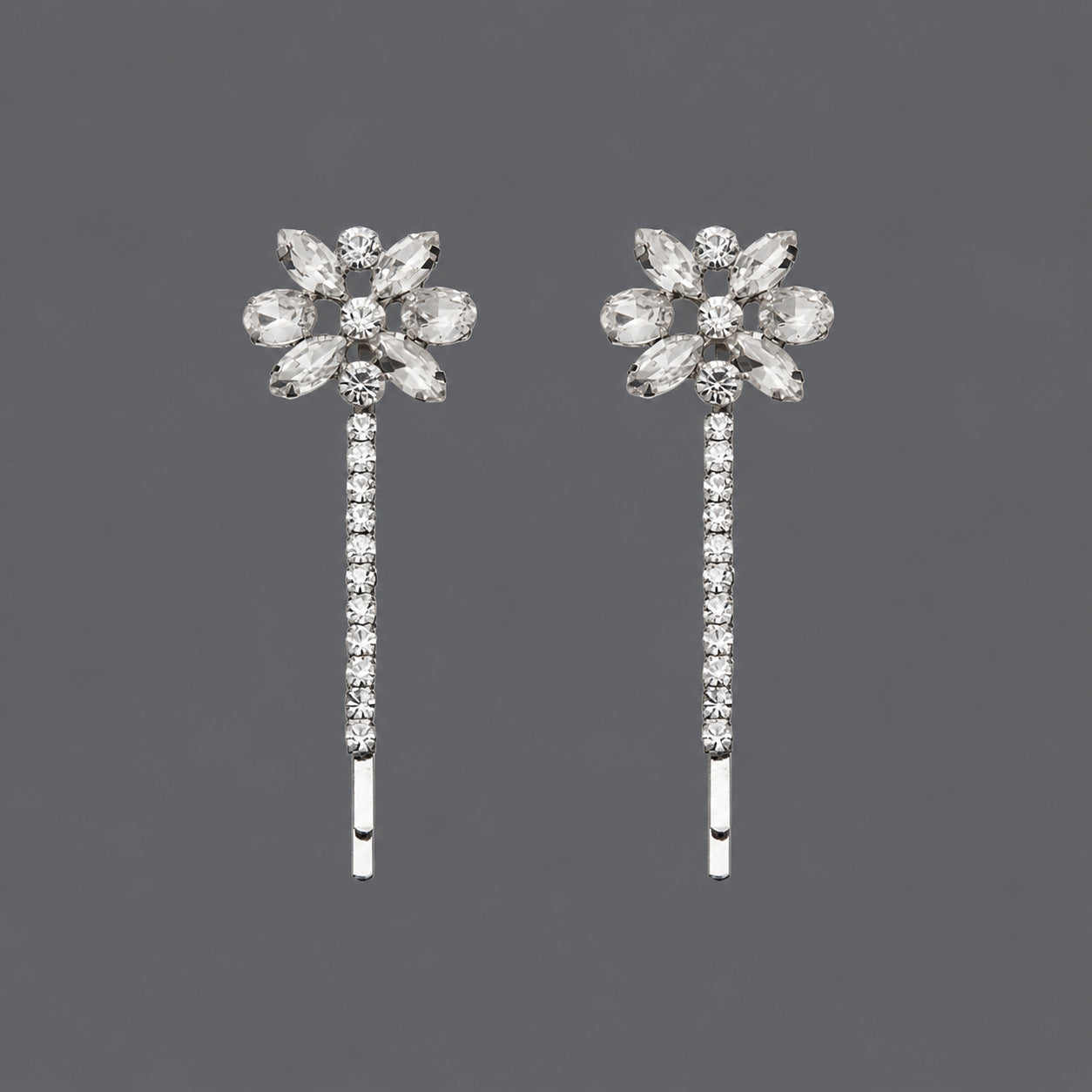Handcrafted Pearl Hairpins With Rhinestones For Weddings