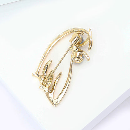 Creative Owl Brooch Minimalist Alloy Pin Fashion Accessory