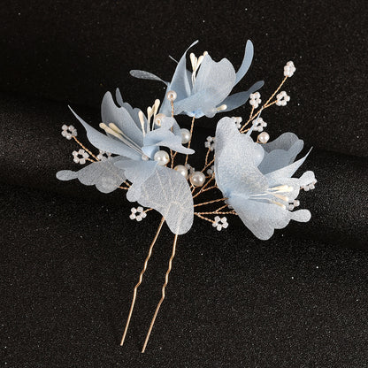 Handcrafted Floral Bridal Hairpins Wedding Hair Accessory