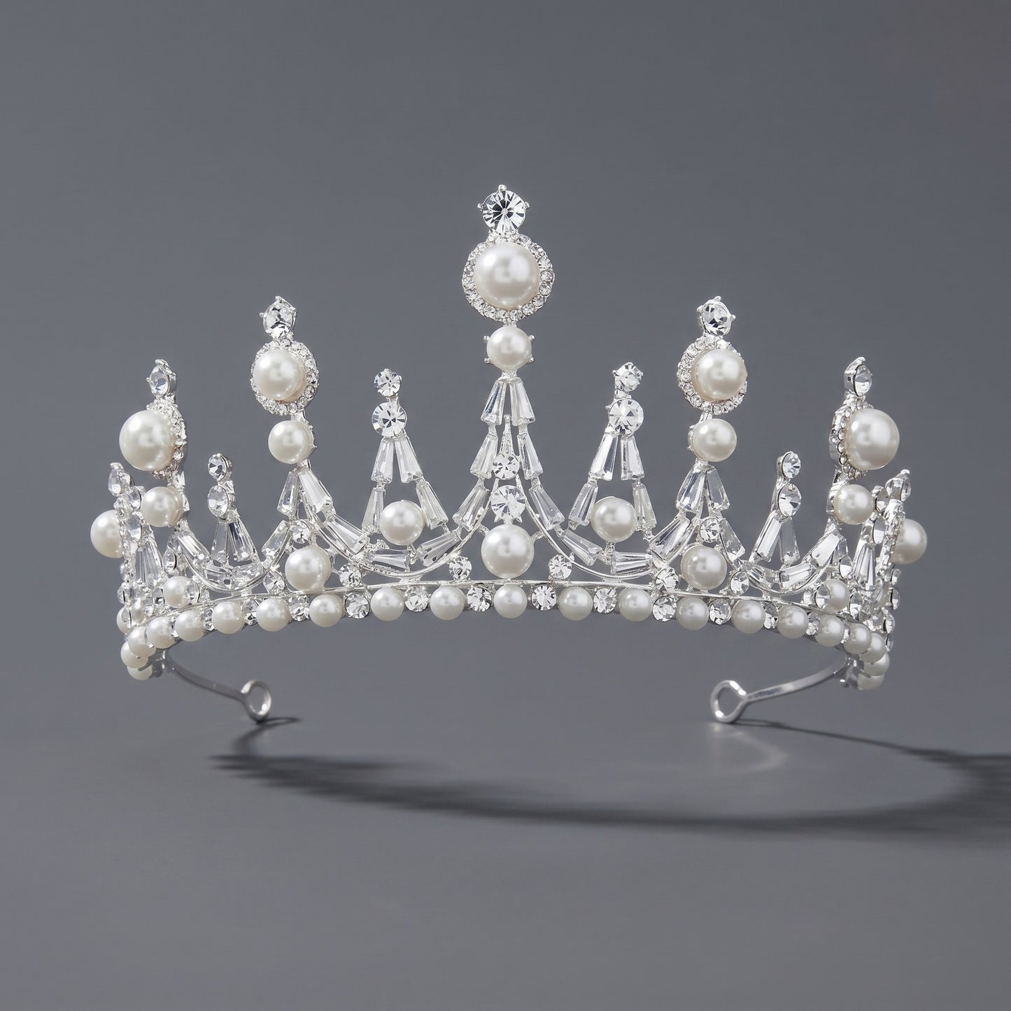 Luxury Rhinestone Princess Crown Headpiece for Birthdays and Weddings
