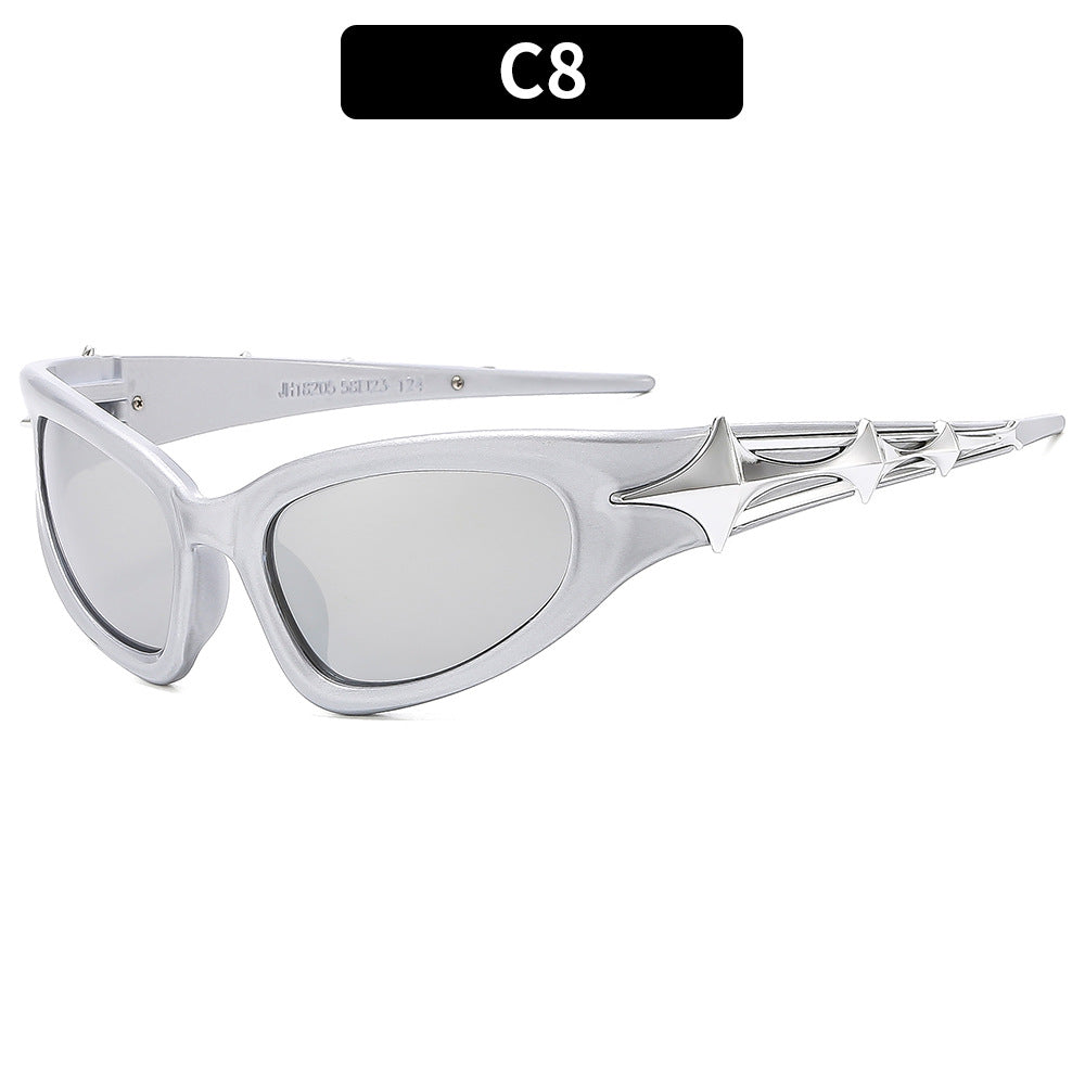 Stylish Outdoor UV400 Protection Sunglasses with Trendy Frames