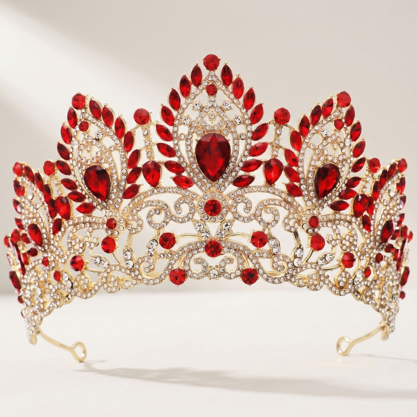 Luxury Bride Crown with Rhinestones for Weddings and Pageants